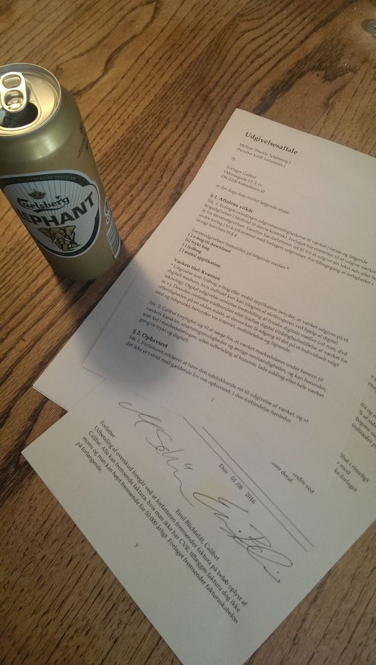 calibat kontrakt med øl